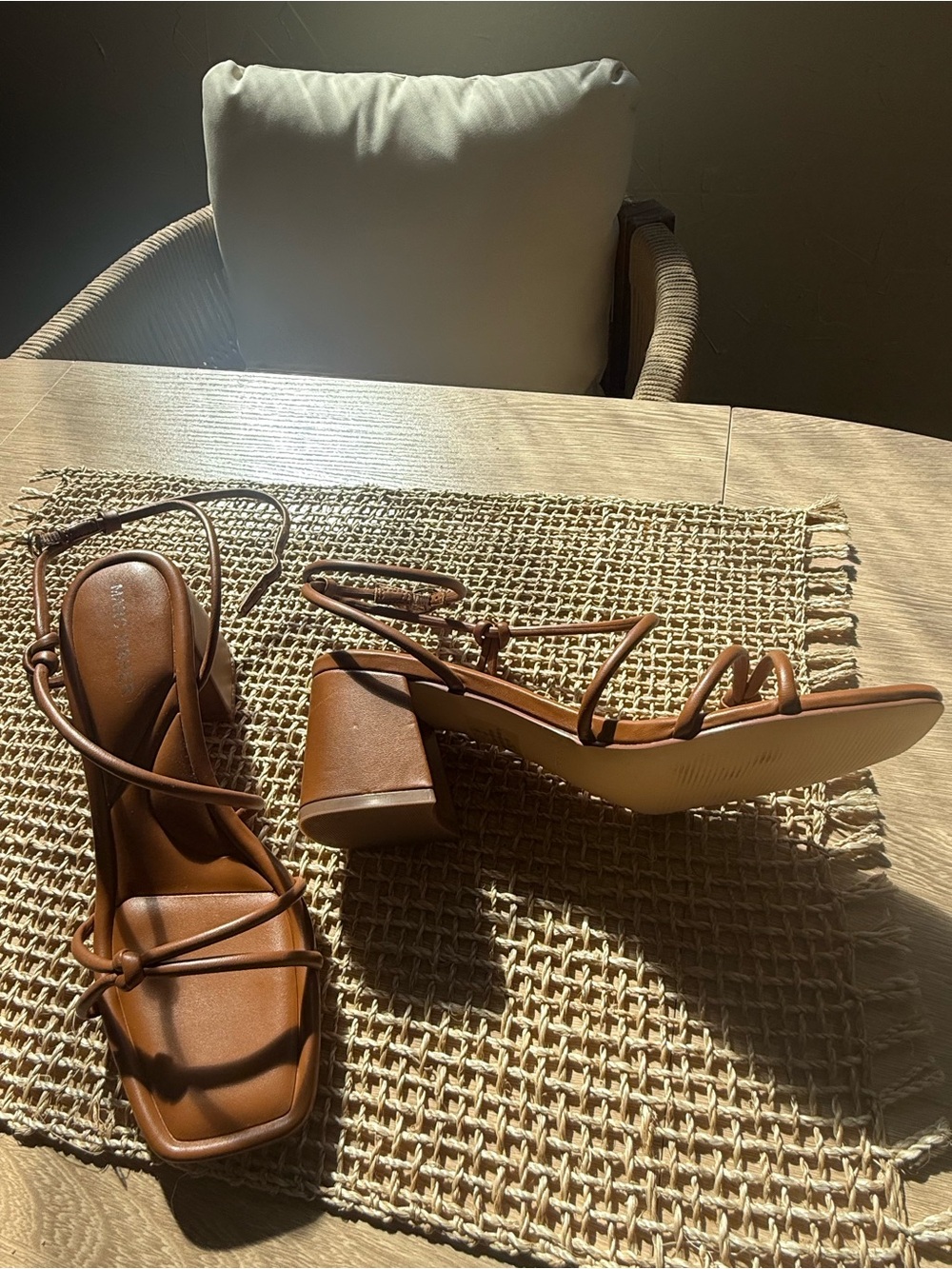 ✨ NEW Marc Fisher Brown Heeled Sandals – Never Worn